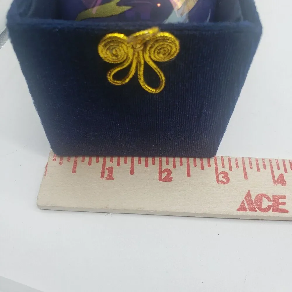 VTG Li Bien Glass Reverse Hand Painted Christmas Ornament Dove Olive Branch 2001